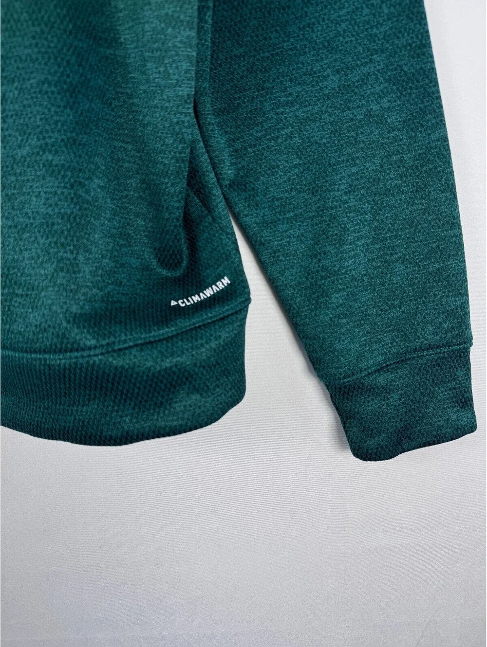 Adidas Climawarm Green Graphic Hoodie Mens Size Large Athletic Sports Sweatshirt